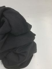 3 İplik Kumaş Parça 70x200 cm Siyah