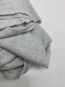 Gri Esnek Bebe Ribanası Penye Kumaş, Parça 70x170 cm