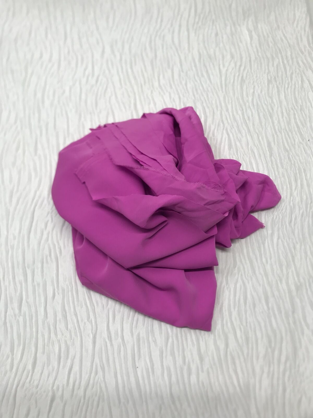 Medine İpeği Kumaş, Parça 130x150 cm - Fuşya