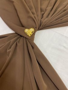 Dubai İpeği Kumaş Kahverengi