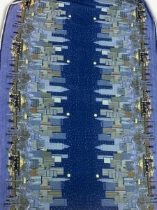 Gece Şehir Manzaralı Polar Kumaş – Yumuşak, Sıcacık, Desenli Kışlık Kumaş