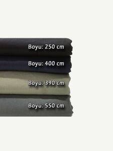 Kalın Ham Keten Kumaş Seti, Boyları 250-550 cm arası 5 adet(Kopya)