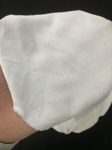 Polyester Penye Formalık Kumaş, Parça 80x200 cm Beyaz (HAFİF KİR VAR)