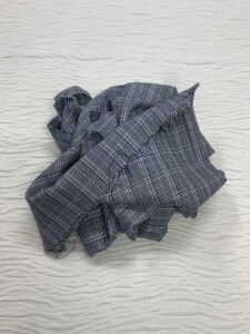 Dış Giyimlik Klasik Ekose Kumaş Mavi, Parça 125x150 cm