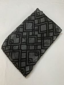 Jakarlı Monaray Kumaş, Parça 280x150 cm Siyah