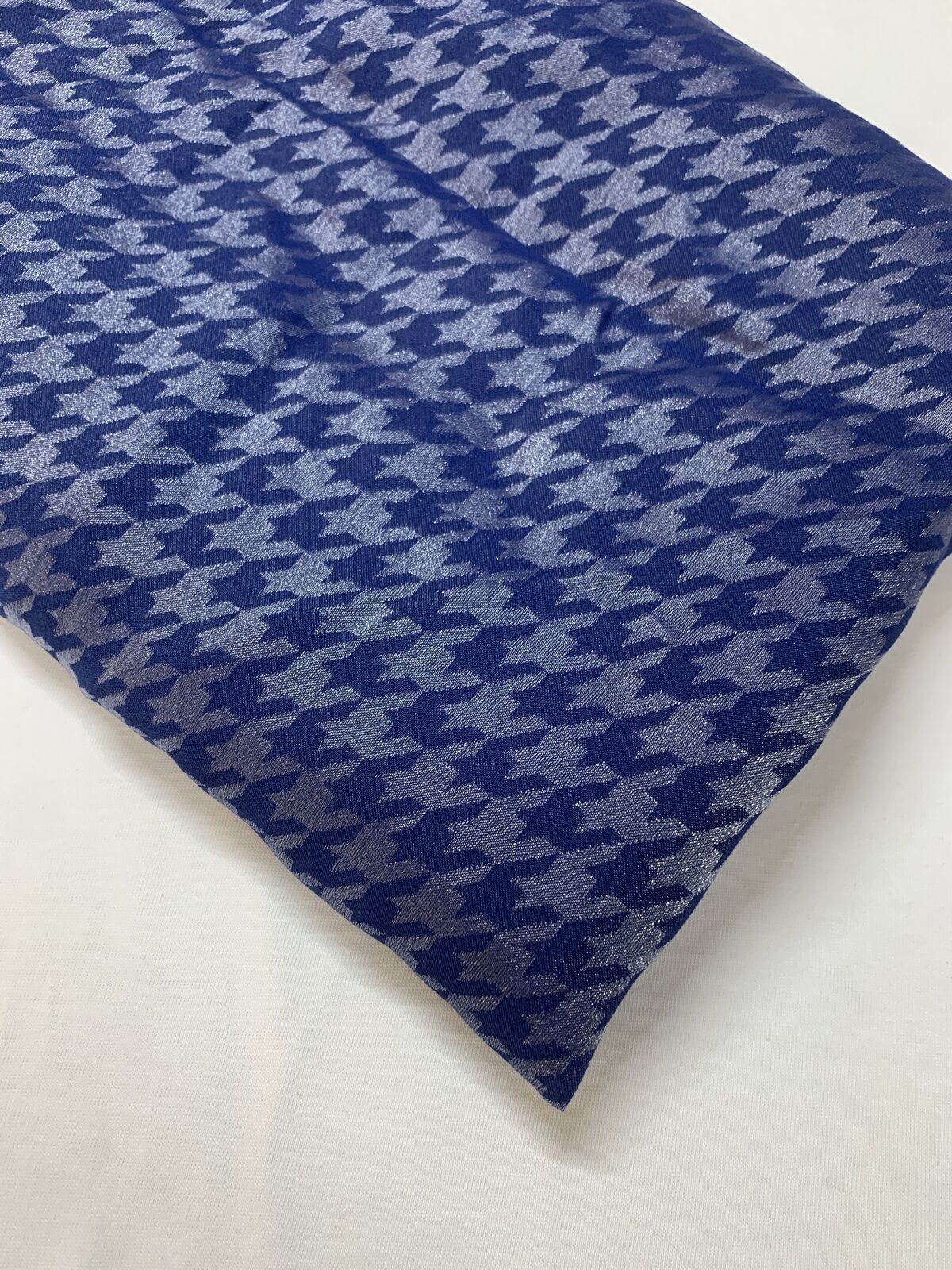 Jakarlı Monaray Kumaş, Parça 250x150 cm Saks Mavi Kazayağı