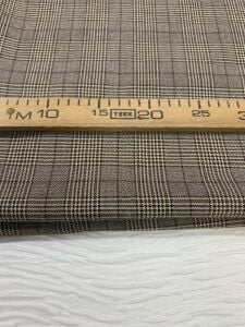 Dış Giyimlik Klasik Ekose Kumaş Kahverengi, Parça 200x140 cm